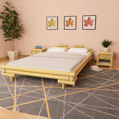 Aki Kagu -  Bed Frame Bamboo 140x200 cm
